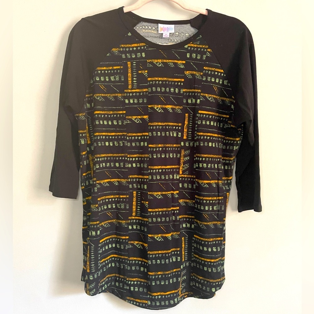Lularoe Geometric Randy Baseball T-Shirt